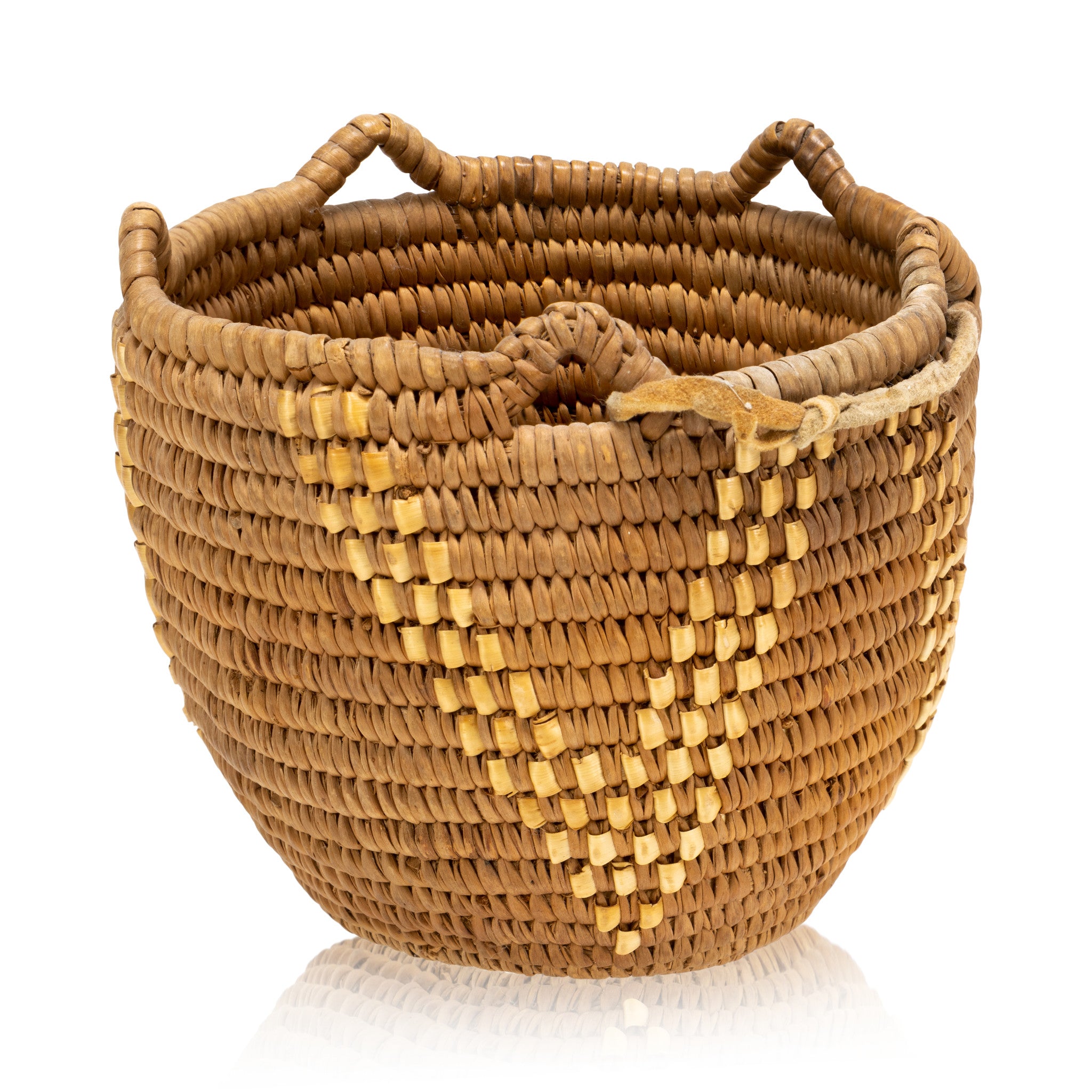 Small Klickitat Basket, Native, Basketry, Vertical