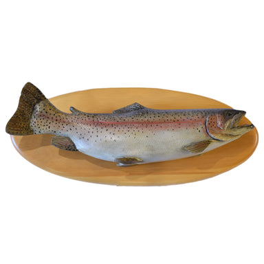 Rainbow Trout Carving, Furnishings, Decor, Carving