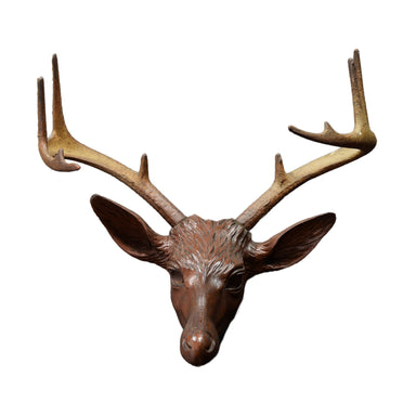 Carved Whitetail Trophy Mount, Furnishings, Decor, Carving