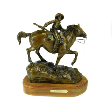 "1861 Mail - Pony Express" Bronze by Robert Scriver, Fine Art, Bronze, Limited